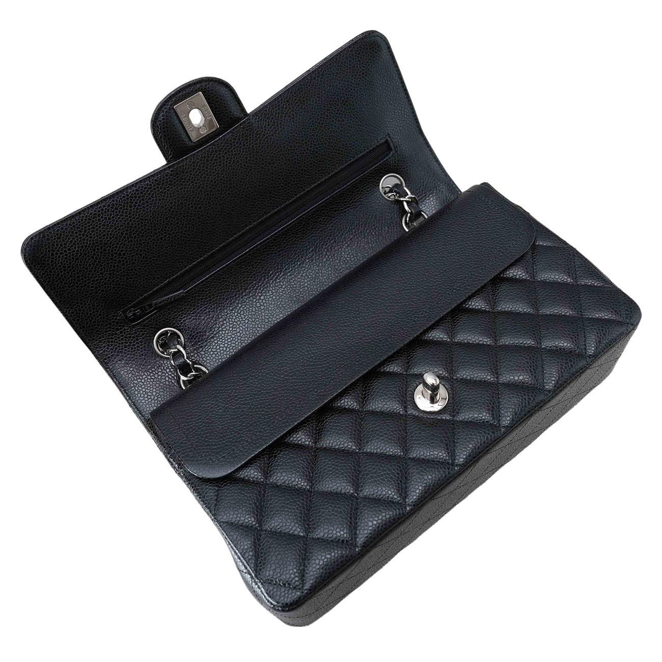 CHANEL(USED)샤넬 A01112 캐비어 클래식 미듐 플랩백
